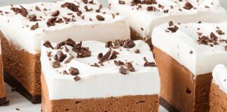 Barrette di torta di seta francese senza cottura: una ricetta semplificata